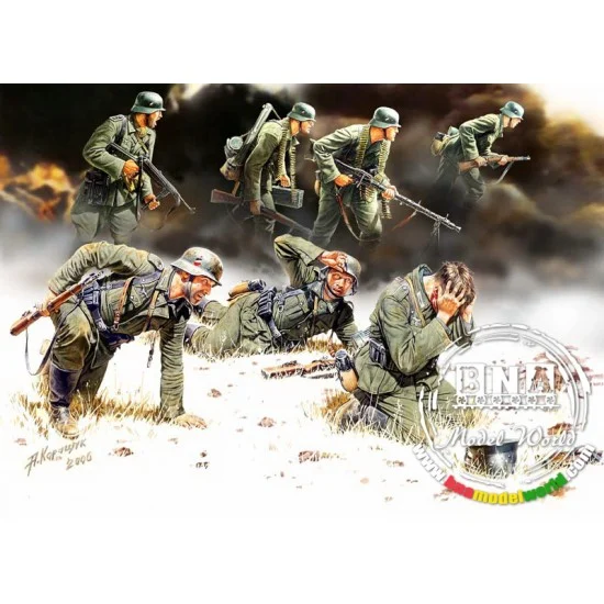 Master Box 3518 1/35 German Panzergrenadiers (7 Figures) - Model Figures