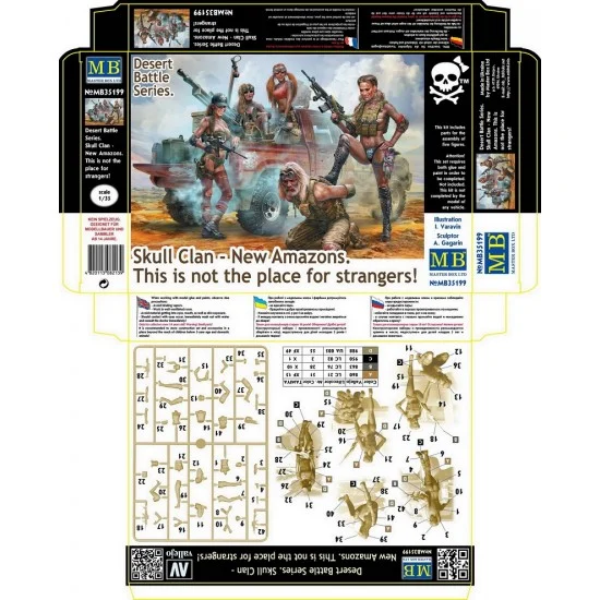 Master Box 35199 1/35 Skull Clan - New Amazons "This is Not the Place for Strangers!" (5 figures)