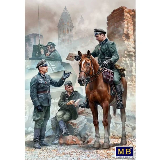 Master Box 35212 1/35 WWII German Military Men "Urgent Dispatch" - Model Figures