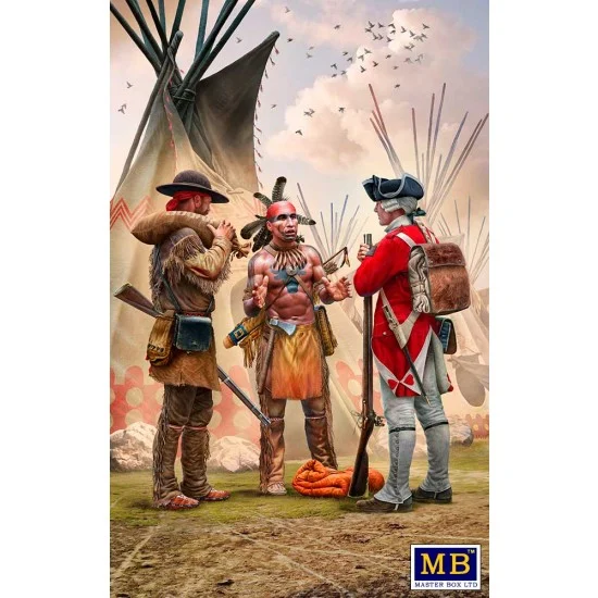 Master Box 35222 1/35 Indian Wars Series - XVIII century Kit No.4 'Fair Exchange' (3 figures)