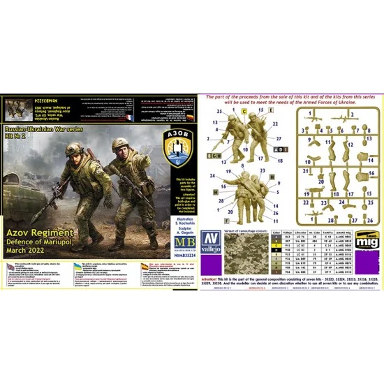 Master Box 35224 1/35 Ukrainian-Russian War Vol.2 - Azov Regiment, Defence of Mariupol, March 2022
