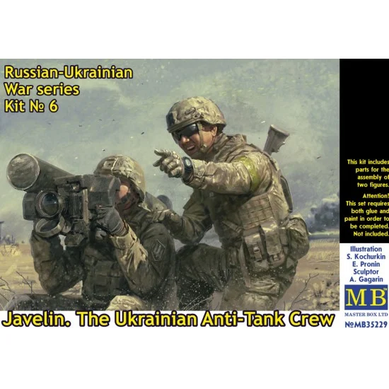 Master Box 35229 1/35 Russian-Ukrainian War #6 Javelin The Ukrainian Anti-Tank Crew (2 figures)