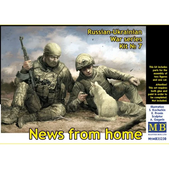 Master Box 35230 1/35 Russian-Ukrainian War kit No.7 - News from Home (2 figures)