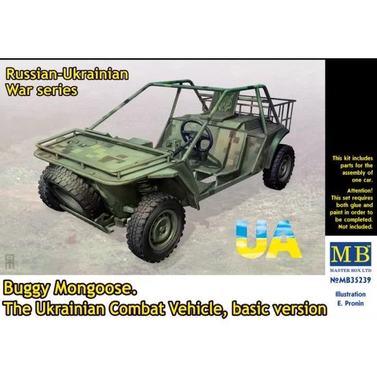 Master Box 35239 1/35 Buggy Mongoose, The Ukrainian Combat Vehicle, Basic version - Model Figures