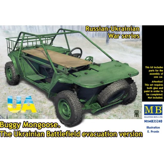 Master Box 35240 1/35 Buggy Mongoose, The Ukrainian Battlefield Evacuation version - Model Figures