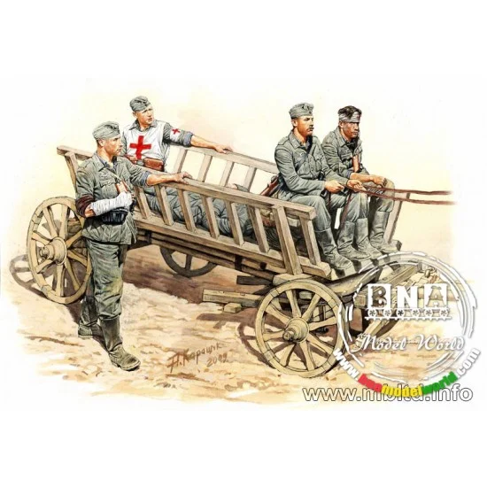 Master Box 3558 1/35 "Road to the Rear" - Model Figures