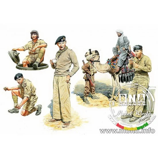 Master Box 3564 1/35 Commonwealth AFV Crews - Model Figures