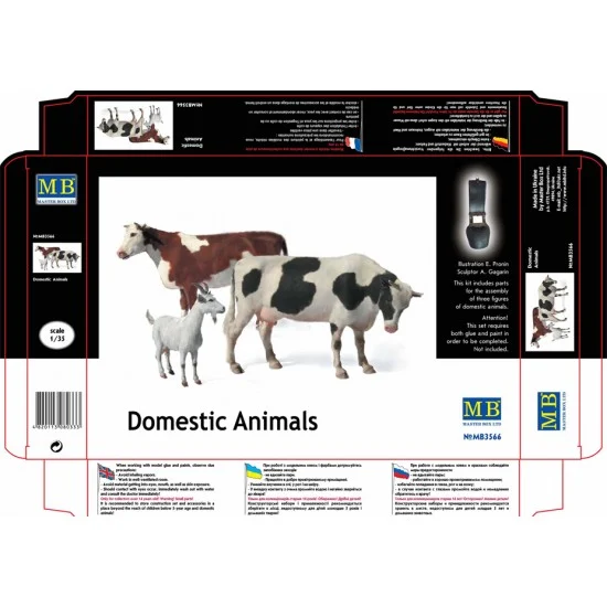 Master Box 3566 1/35 Domestic Animals - Cows and Goat