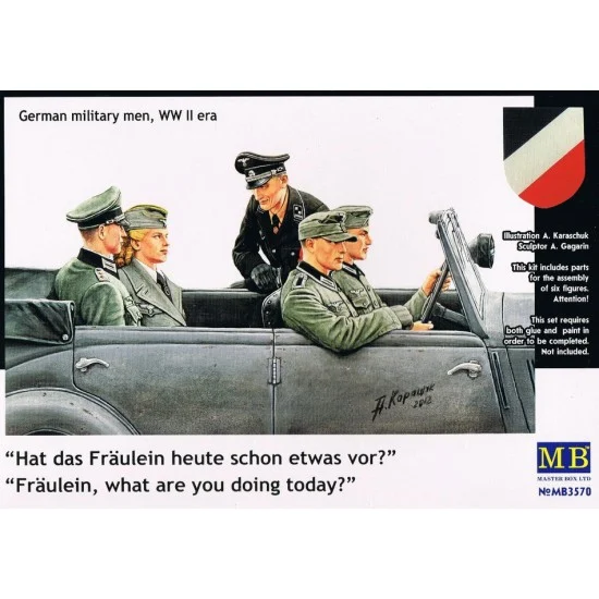Master Box 3570 1/35 WWII German Military Men - "Fraulein, what are you doing today?" (6 figures)