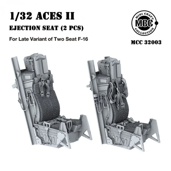Mini Craft Collection 32003 1/32 ACES II Ejection Seats Late (Dual) for Double-seat F-16 (2pcs)