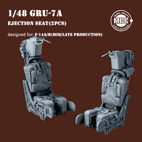 Mini Craft Collection 4811 1/48 GRU-7A Ejection Seats for F-14A/B Mid/Late (2pcs)