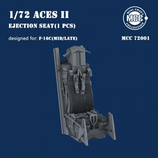 Mini Craft Collection 72001 1/72 F-16C Fighter Mid/Late ACES II Wool Pad Ejection Seat (1pc)