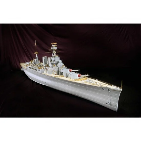MK1 Design MD-20015 1/200 HMS Hood Deluxe Pack Detail Set with Wooden Deck for Trumpeter kit