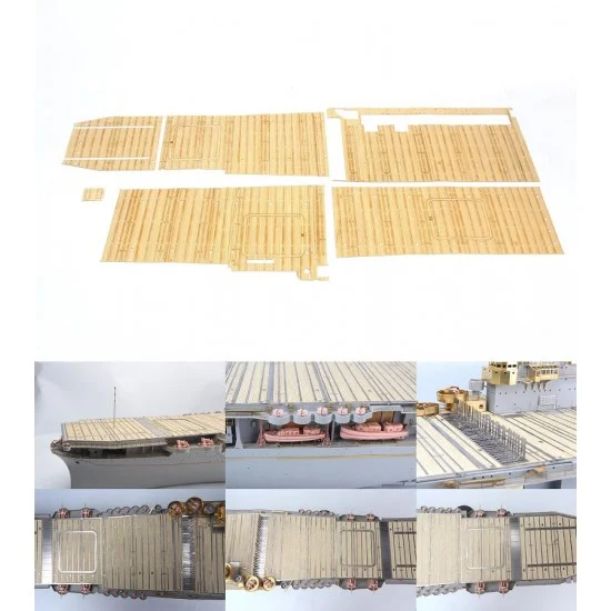 MK1 Design MD-20023 1/200 USS CV-6 Enterprise Wooden Deck for Trumpeter kits