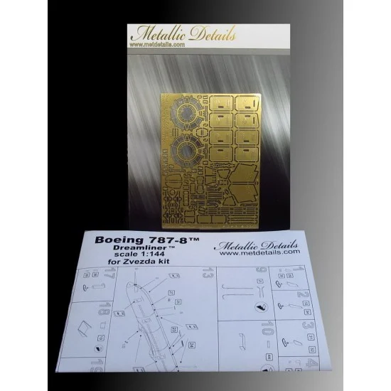 Metallic Details MD14404 1/144 Boeing 787-8 Dreamliner Detail Set for Zvezda kit