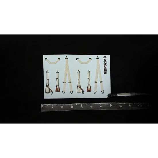 Metallic Details MDP32019 1/32 WWII Luftwaffe Seat Belts Early - Model Planes