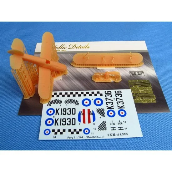 Metallic Details MDR14432 1/144 Hawker Fury I - Model Planes