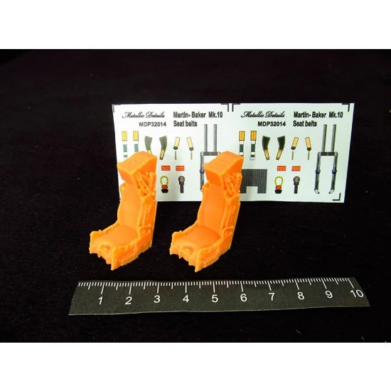 Metallic Details MDR3250 1/32 Dassault Rafale F16F Ejection Seats (2pcs) - Model Planes