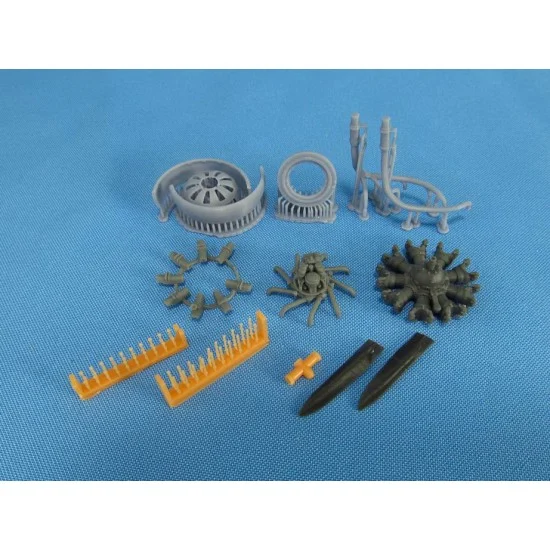 Metallic Details MDR48115 1/48 Junkers W.34. Engine set for MikroMir kits - Model Planes
