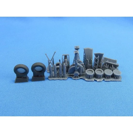 Metallic Details MDR48168 1/48 Supermarine Attacker FB.2 Landing Gears for Classic Airframes/Trumpeter kits - Model Planes