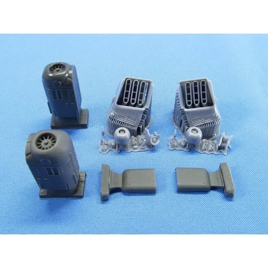 Metallic Details MDR48182 1/48 Boeing AH-64E Apache Engines for Hasegawa kits