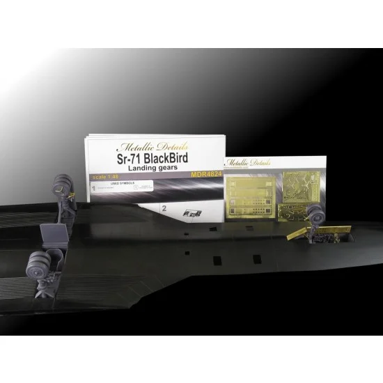 Metallic Details MDR4824 1/48 US Lockheed SR-71 "Blackbird" Landing Gears for Testors/Italeri kits (resin & PE)