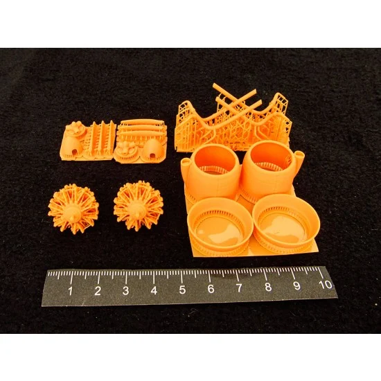 Metallic Details MDR48273 1/48 Gotha Go 244B Cowlings and Engines Gnome-Rhone 14M for ICM kits