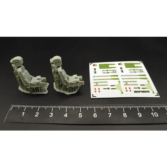 Metallic Details MDR48281 1/48 Martin-Baker Mk.9 Ejection Seats Detail Set for 2 Seats