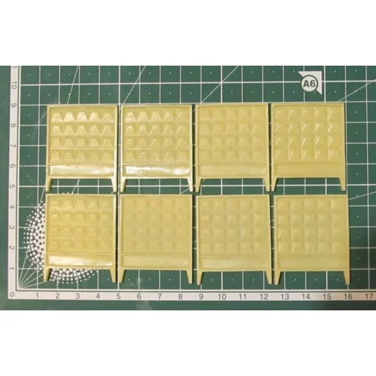 Metallic Details MDR7201 1/72 Russian Concrete Fence Type PO-2 (8pcs)