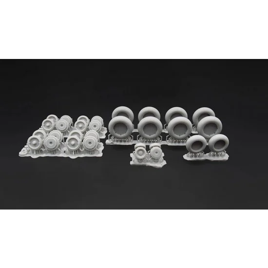 Metallic Details MDR72129 1/72 IL-18, IL-20, IL-22, IL-38 Wheels for Amodel kits