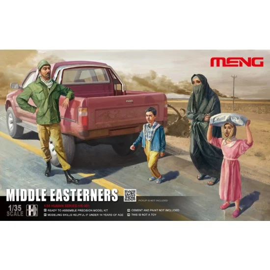 Meng HS001 1/35 Middle Easterners (4 Civilian Figures) - Model Figures
