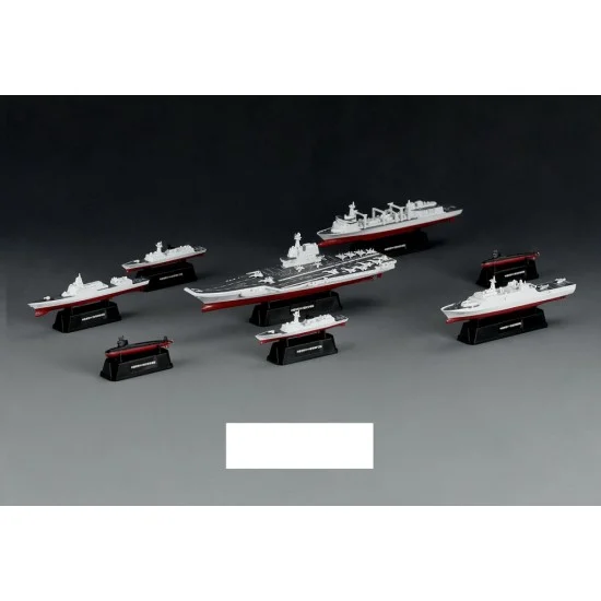 Meng MH001 1/2000 Chinese Fleet Set Vol.1 - Chinese Navy Ships (6 finished models)