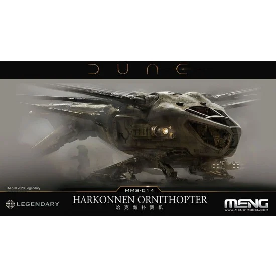 Meng MMS014 Dune Harkonnen Ornithopter (wingspan 173mm, length 88mm) - Model Planes