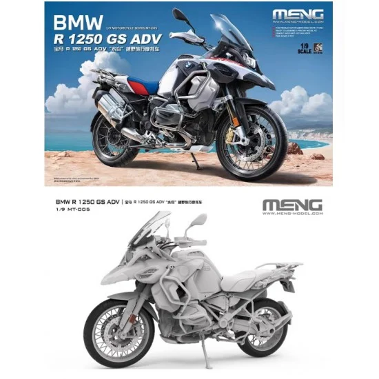 Meng MT005 1/9 BMW R 1250 GS ADV Motorcycle - Model Motorcycles