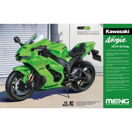 Meng MT008 1/9 Kawasaki Ninja ZX-10RR Motorcycle