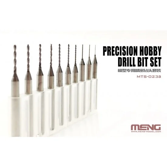 Meng MTS023a Precision Hobby Drill Bits Set (0.4-1.3mm) for #MTS023