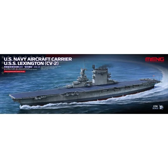 Meng PS002 1/700 USN Aircraft Carrier USS Lexington (CV-2)