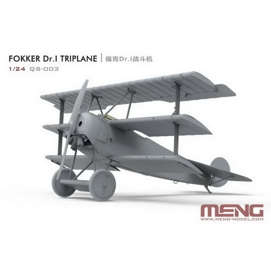 Meng QS003 1/24 Fokker Dr.I Triplane - Model Planes