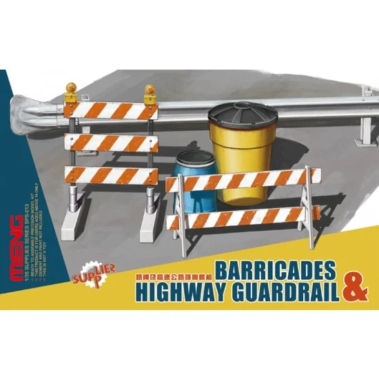 Meng SPS013 1/35 Barricades and Highway Guardrail - Scenics & Diorama