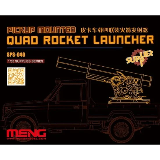 Meng SPS040 1/35 Pickup Mounted Quad Rocket Launcher for #VS-004 #VS-005 #VS-007