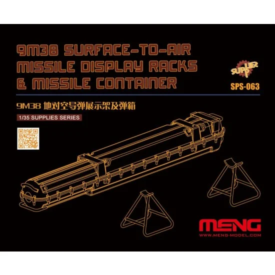 Meng SPS063 1/35 9M38 Surface-to-air Missile Display Racks & Missile Container for #SS014
