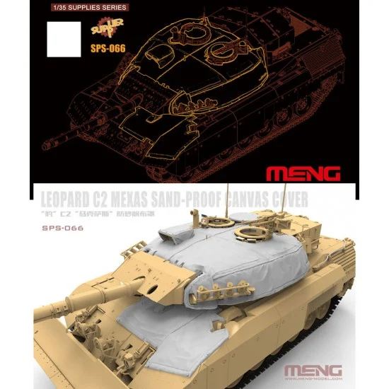 Meng SPS066 1/35 Canadian MBT Leopard C2 MEXAS Sand-Proof Canvas Cover for #TS041 kits