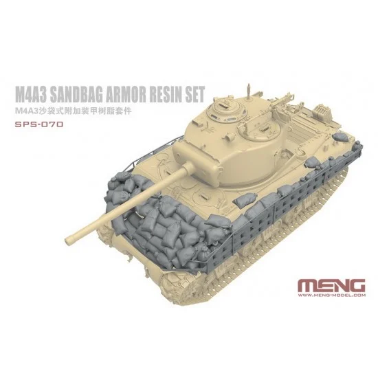 Meng SPS070 1/35 M4A3 Sandbag Armour set for M4 Sherman Tank kits - Military Vehicles & Tanks