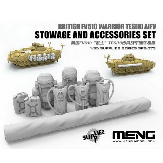 Meng SPS073 1/35 British FV510 Warrior TES(H) AIFV Stowage and Accessories Set - Military Vehicles & Tanks