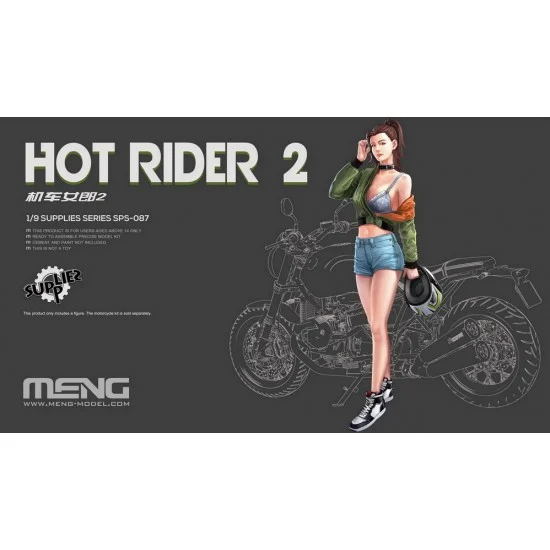 Meng SPS087 1/9 Hot Rider Vol. 2 for motorcycle kits - Model Motorcycles