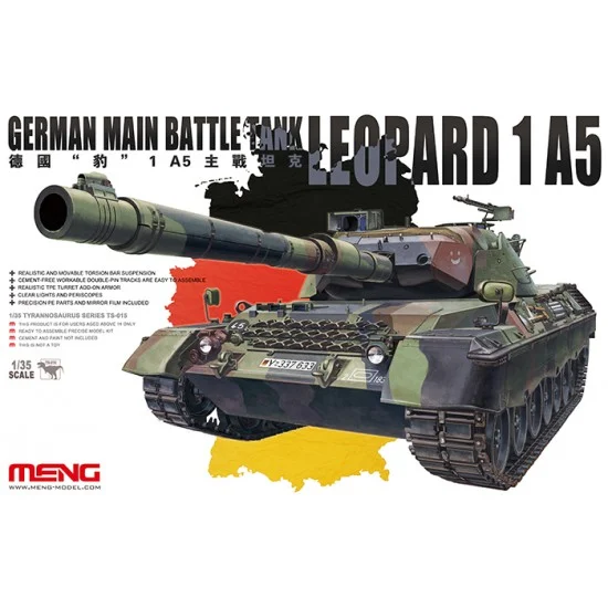 Meng TS015 1/35 German Leopard 1 A5 Main Battle Tank - Military Vehicles & Tanks