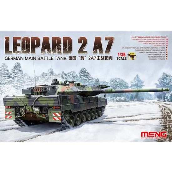 Meng TS027 1/35 German Main Battle Tank Leopard 2 A7 - Military Vehicles & Tanks