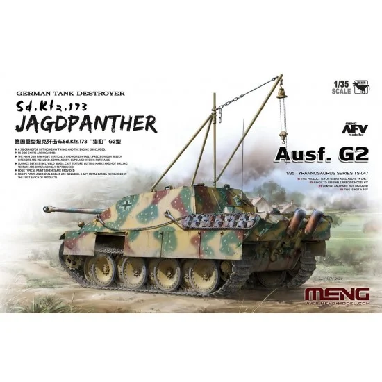 Meng TS047 1/35 Jagdpanther Ausf. G2 SdKfz. 173 Tank Destroyer - Military Vehicles & Tanks