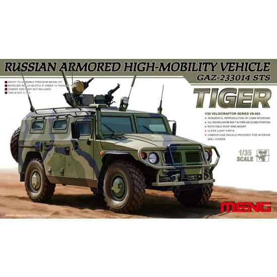Meng VS003 1/35 Russian GAZ-233014 STS "Tiger" Armoured High-Mobility Vehicle #VS-003