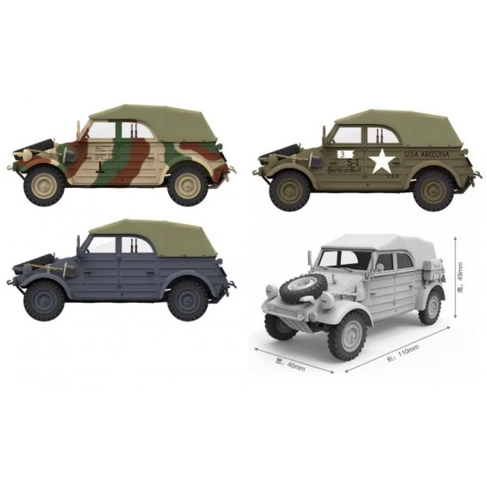 Meng VS016 1/35 German Pkw.K1 Kubelwagen Type 82, Eastern Front - Military Vehicles & Tanks